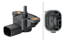 HELLA 6PP 358 152-091 Sensor, boost pressure - 3-pin connector - Bolted