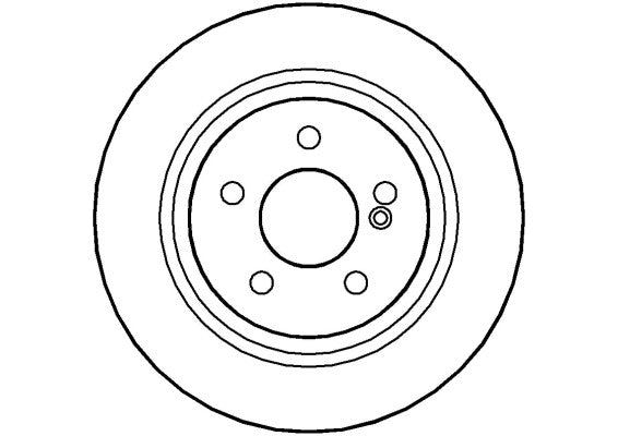 Disctech Brake Disc - Fits Mercedes-benz - ABD2838 - Rear Axle