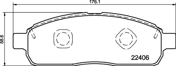 Mintex Brake Pad Set fits -Ford Usa MDB3842 (also fits other vehicles)