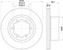 Mintex Brake Discs fits -Man VW V320:5 MDC2883C (also fits other vehicles)