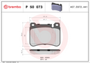 Brembo Brake Pad Set - P50073