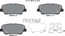 Hyundai Kia Ssangyong, Brake Pad Set - Textar 2552001