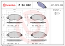 Brembo Brake Pad Set - P24052