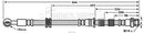 Borg & Beck Brake Hose Part No -BBH7558