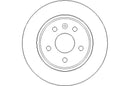 Disctech Brake Disc - Fits Opel - ABD3243 - Rear Axle