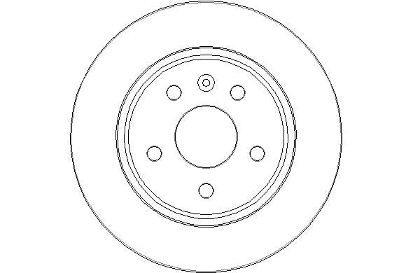 Disctech Brake Disc - Fits Opel - ABD3243 - Rear Axle