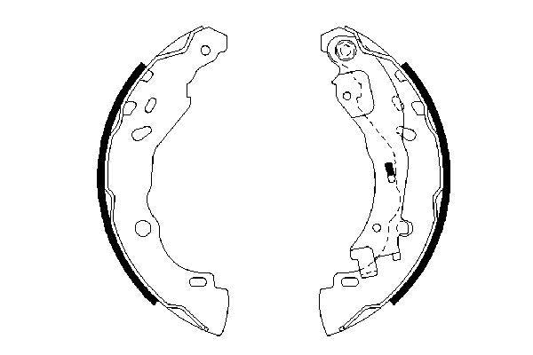 Bosch Brake Shoe Part No - 0986487690