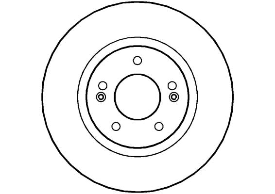 Disctech Brake Disc - Fits Hyundai - ABD2843 - Front Axle