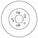 Borg & Beck Brake Disc Pair Part No -BBD5176
