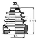 Borg & Beck Cv Joint Boot Kit Part No -BCB6147