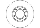 Disctech Brake Disc - Fits Mercedes-benz - ABD2673 - Front Axle