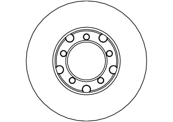 Disctech Brake Disc - Fits Mercedes-benz - ABD2673 - Front Axle