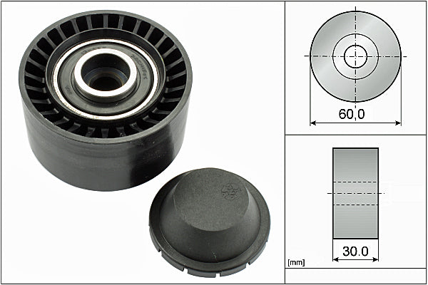 INA Deflection/Guide Pulley - V-Ribbed Belt - Part No - 532032010