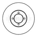 Borg & Beck Brake Disc Pair Part No -BBD4902