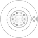 Borg & Beck Brake Disc Pair Part No -BBD5572