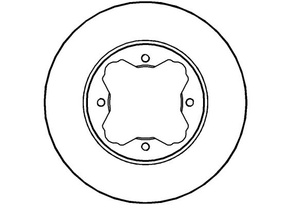 Disctech Brake Disc - Fits Ford usa, Honda - ABD3509 - Front Axle