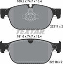 Textar Brake Pad Set - 2231701