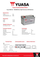 Yuasa YBX5116 - 5116 Silver High Performance SMF Car Battery - 5 Year Warranty