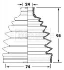 Borg & Beck Cv Joint Boot Kit Part No -BCB6041