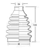 Borg & Beck Cv Joint Boot Kit Part No -BCB2224
