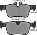 Textar Brake Pad Set - 2256801