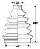 Borg & Beck Cv Joint Boot Kit Part No -BCB6277