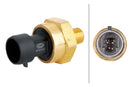 HELLA 6PP 009 409-541 Sensor, exhaust pressure - 3-pin connector - Bolted