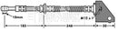 Borg & Beck Brake Hose Part No -BBH7462