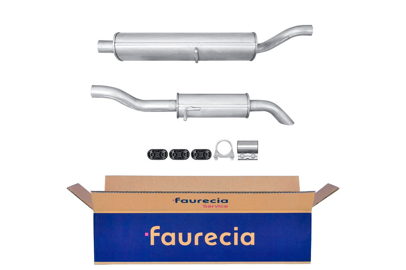 FAURECIA 8LD 366 035-141 Rear Muffler - Easy2Fit® Kit - fits SEAT TERRA
