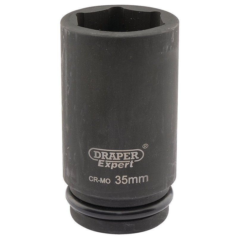Expert HI-TORQ 6 Point Deep Impact Socket, 3/4" Sq Dr, 35mm