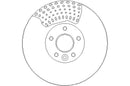 Disctech Brake Disc - Fits Ford, Mini - ABD3185 - Front Axle