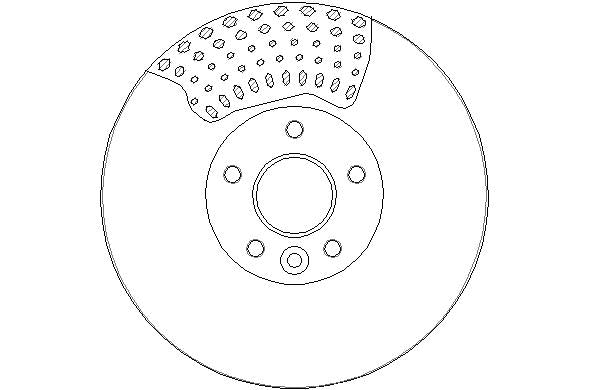 Disctech Brake Disc - Fits Ford, Mini - ABD3185 - Front Axle