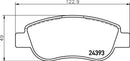 Mintex Brake Pad Set fits -Fiat MDB2792 (also fits other vehicles)