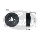 Gates DriveAlign Torsional Vibration Damper - TVD1001