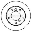 Borg & Beck Brake Disc Single Part No -BBD5751S