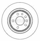 Borg & Beck Brake Disc Pair Part No -BBD4312