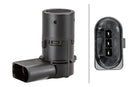 HELLA 6PX 358 141-071 Sensor, parking distance control - angled - 3-pin connector - Plugged