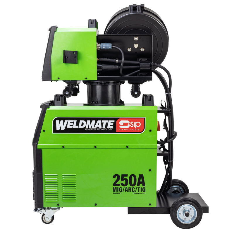 SIP WELDMATE® PRO 250A MIG/ARC/TIG Synergic Welder with Separate Wire Feed