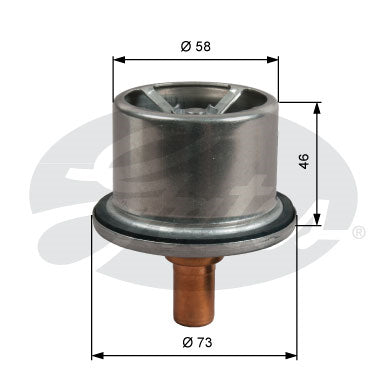Gates Thermostat, coolant - TH51287G1