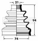 First Line Cv Joint Boot Kit Part No -FCB2821