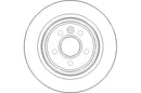 Disctech Brake Disc - Fits Lexus, Volvo - ABD2332 - Rear Axle
