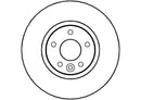 Disctech Brake Disc - Fits Ford - ABD2096 - Front Axle