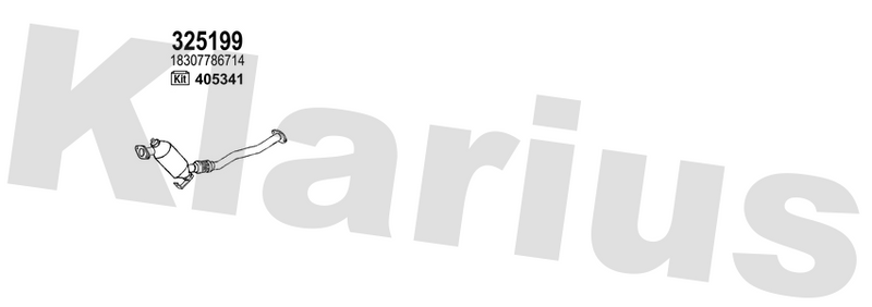 Klarius 325199 - Catalyst Type Approved  - Fits BMW 318 2.0d Touring (E46)