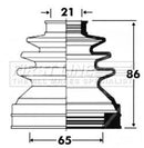 First Line Cv Joint Boot Kit Part No -FCB2850