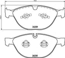 Mintex Brake Pad Set fits -BMW Jaguar MDB2826 (also fits other vehicles)