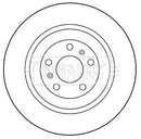 Borg & Beck Brake Disc Pair Part No -BBD5274