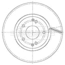 Borg & Beck Brake Disc Pair Part No -BBD5447