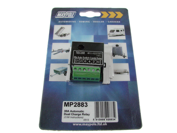 Maypole Relay - 30A Automatic Dual Charge