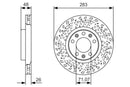 Bosch Brake Disc Pair Part No - 0986479C35