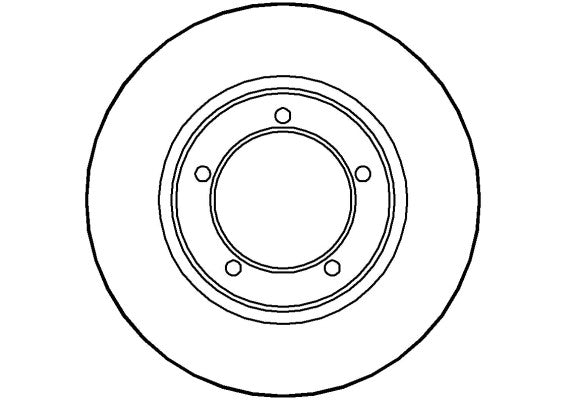 Disctech Brake Disc - Fits Daihatsu - ABD3473 - Front Axle